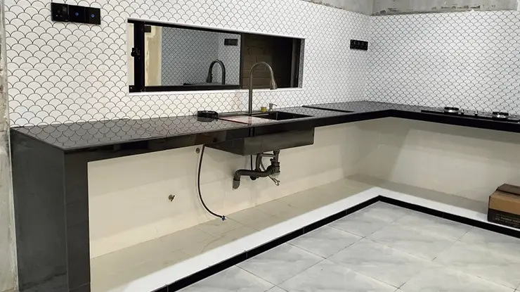 Table Top Dapur Konkrit
