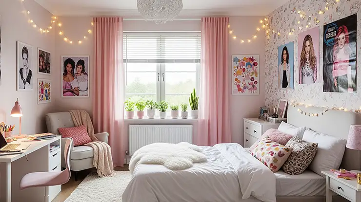 Wallpaper Bilik Tidur Perempuan