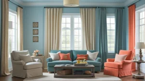 Warna Langsir Untuk Dinding Biru Muda