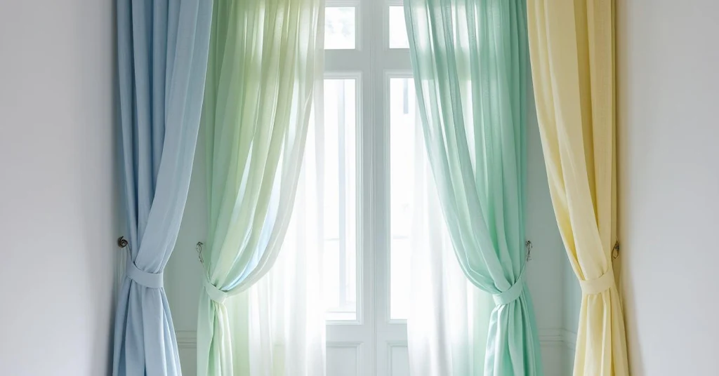 Warna Pastel Biru Muda Hijau Mint dan Kuning Pucat Warna Pastel, Biru Muda, Hijau Mint, dan Kuning Pucat