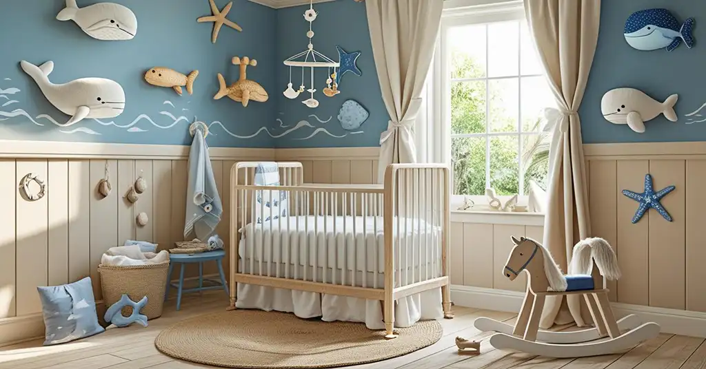 Bilik Bayi dengan Tema Laut Bilik Bayi dengan Tema Laut