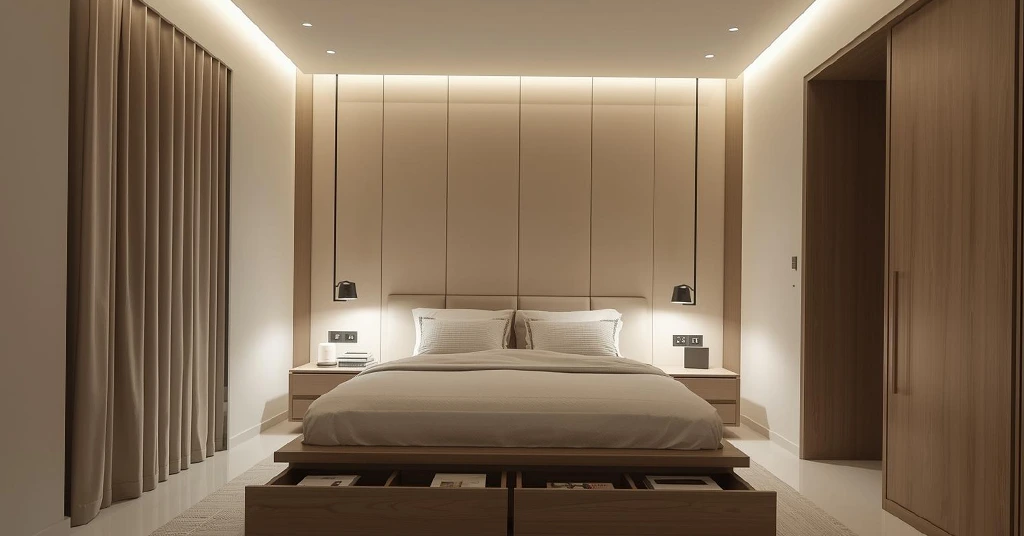 Bilik Tidur Ringkas tetapi Elegan