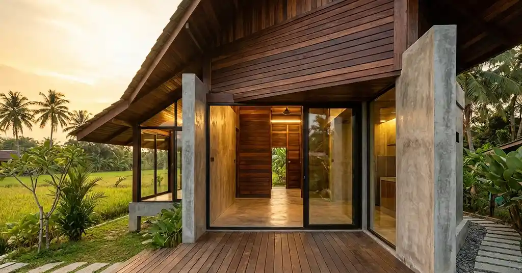 Rumah Kampung Moden Berasaskan Kayu Rumah Kampung Moden Berasaskan Kayu