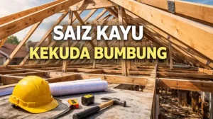 Saiz Kayu Kekuda Bumbung