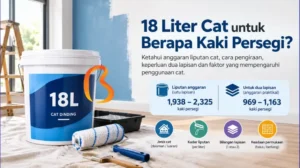 18 liter Cat untuk Berapa Kaki Persegi